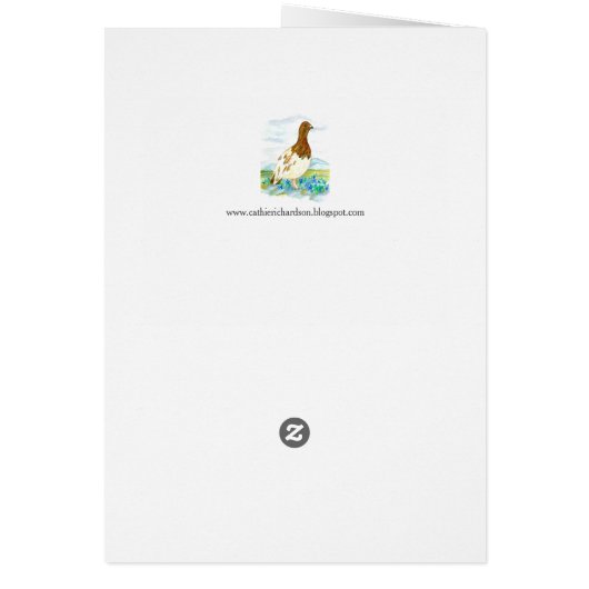 Hello From Alaska Willow Ptarmigan 空白の (裏面)