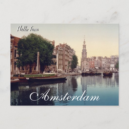 Hello from Amsterdamポストカード ポストカード (正面)
