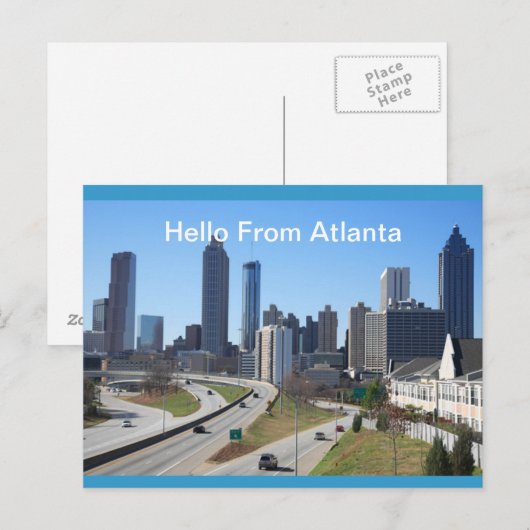Hello From Atlantaはがき ポストカード (正面/裏面)