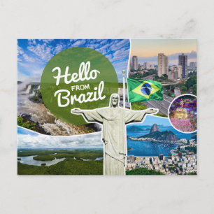Hello From Brazilポストカード ポストカード