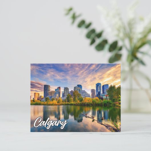 Hello From Calgary, Alberta，カナダ ポストカード (スタンド正面)