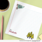 Hello From Camp, Kids Summer Camp Stationery ノートパッド