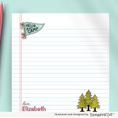 Hello From Camp, Kids Summer Camp Stationery ノートパッド