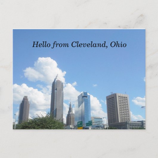 HELLO FROM CLEVELAND OHIOポストカード ポストカード (正面)