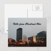 HELLO, FROM CLEVELAND, OHIOポストカード ポストカード (正面/裏面)