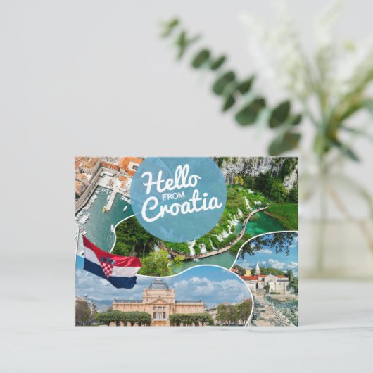 Hello From Croatiaはがき ポストカード (スタンド正面)