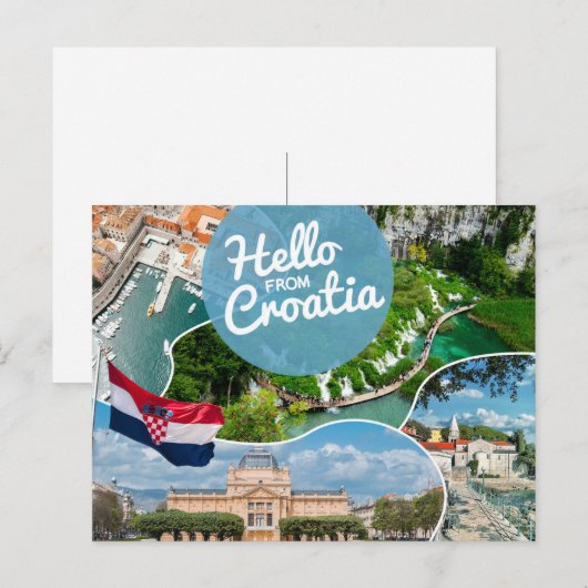 Hello From Croatiaはがき ポストカード (正面/裏面)
