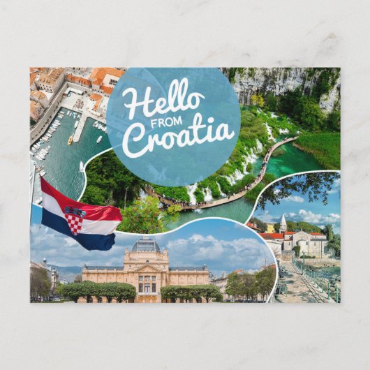 Hello From Croatiaはがき ポストカード (正面)