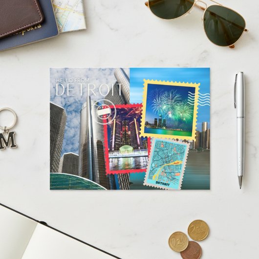 Hello From Detroitポストカード ポストカード