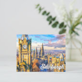 Hello From Edinburgh, Scotland, 統一された Kingdom ポストカード (スタンド正面)