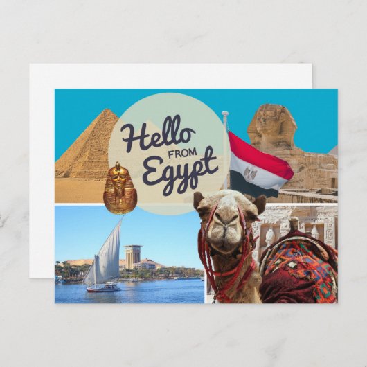 Hello From Egyptはがき ポストカード (正面/裏面)