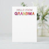 Hello from Grandma Notecards サンキューカード (スタンド正面)