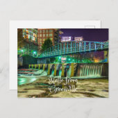Hello From Greenville, South Carolina Reedy River ポストカード (正面/裏面)