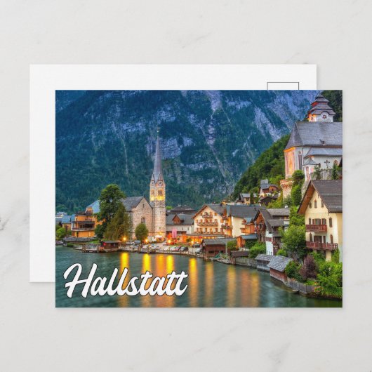 Hello From Hallstatt,オーストリア ポストカード (正面/裏面)