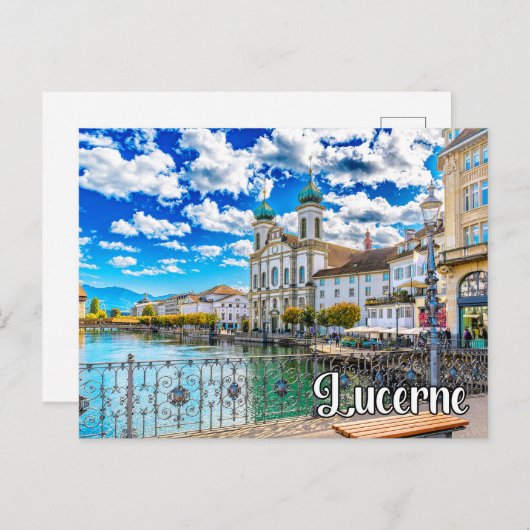 Hello From Lucerne, Switzerland ポストカード (正面/裏面)