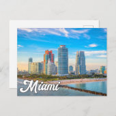 Hello From Miami, Florida, 統一された州 ポストカード (正面/裏面)