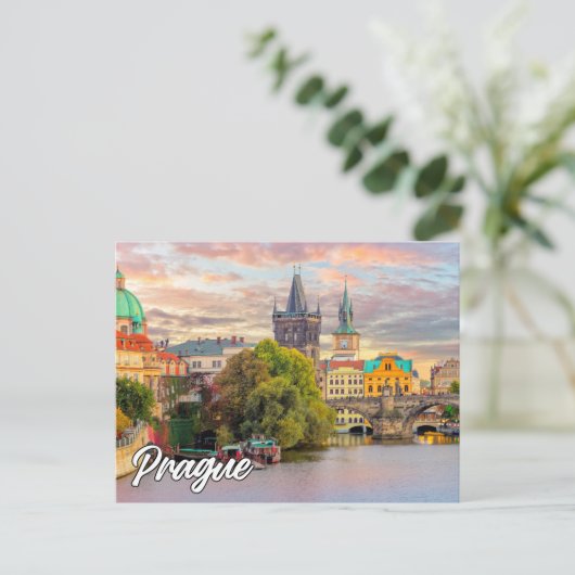 Hello From Prague，チェコ ポストカード (スタンド正面)