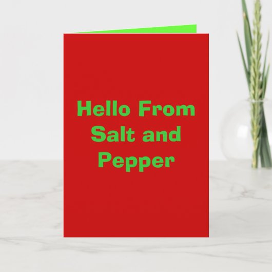 Hello From Salt and Pepper シーズンカード (正面)