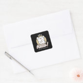 Hello from the Barked Side - Cute Dog Design スクエアシール (封筒)