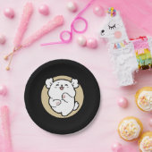 Hello from the Barked Side - Cute Dog Design ペーパープレート (パーティー)