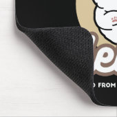 Hello from the Barked Side - Cute Dog Design マウスパッド (コーナー)