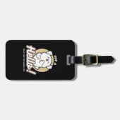 Hello from the Barked Side - Cute Dog Design ラゲッジタグ (正面横)