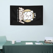 Hello from the Barked Side - Cute Dog Design 横断幕 (トレードショー)