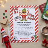 Hello from your Elf, Christmas Elf Arrival letter 招待状