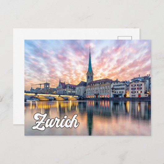 Hello From Zurich, Switzerland ポストカード (正面/裏面)