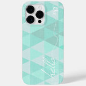 Hello Geometric Triangle抽象芸術モダンアート Case-Mate iPhoneケース (裏面)