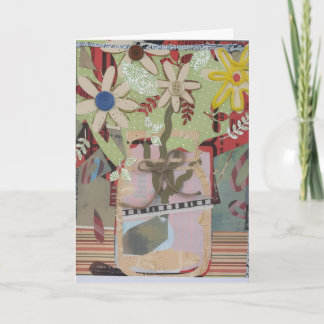 hello.getwell. blank/flowers bouquet paper art des サンキューカード