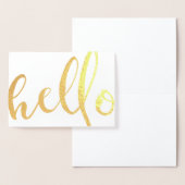 Hello Gold Foilスクリプト 箔カード (ディスプレー)