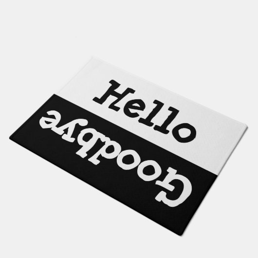Hello Good Good ドアマット (アングル)