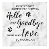 Hello Goodbye Dog Keepsake Pet Memorial Photo Cube フォトキューブ (右)