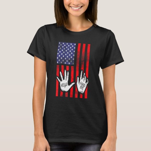 Hello Goodbye Hands Academy Patriotic 4Of 7月 Tシャツ (正面)