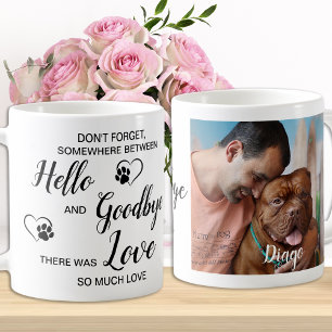 Hello Goodbye Pet Loss Keepsake Pet記念写真 コーヒーマグカップ