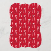 Hello Gorgeous bow Galentine’s Day Red and Pink  招待状 (裏面)