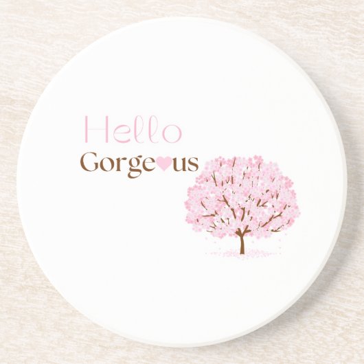 Hello Gorgeous, Pink Blossom Tree コースター (正面)