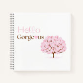 Hello Gorgeous, Pink Blossom Tree ノートブック (正面)