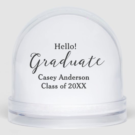 Hello graduate class of 20XX name congrats stylish (正面)