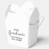 Hello graduate class of 20XX name congrats stylish フェイバーボックス (見開き)