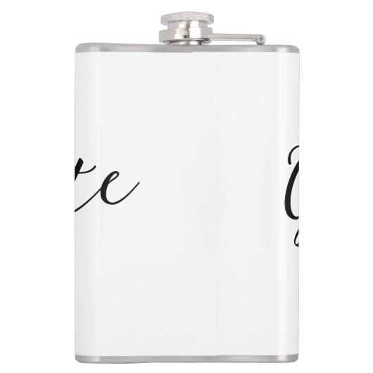 Hello graduate class of 20XX name congrats stylish フラスク (裏面)