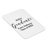 Hello graduate class of 20XX name congrats stylish マグネット (右側)