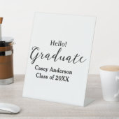 Hello graduate class of 20XX name congrats stylish 台座サイン (インサイチュ)
