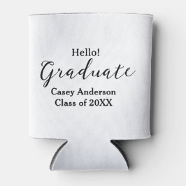 Hello graduate class of 20XX name congrats stylish 缶クーラー