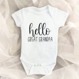 Hello Grandpa素晴らし妊娠の発表 ベビーボディスーツ