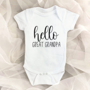 Hello Grandpa素晴らし妊娠の発表 ベビーボディスーツ