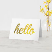 Hello Greetingカード カード (黄色い花)