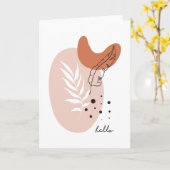 Hello Greeting Cardと言う場合 カード (黄色い花)