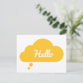 Hello Greeting Card Postcard ポストカード (スタンド正面)